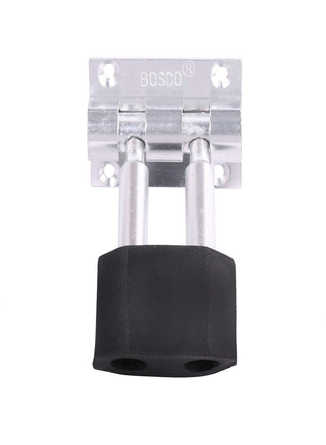 BOSCO Aluminium Door Stopper with Rubber Tip & Screw Heavy Duty Door Holder for Home, Office & Bathroom Non-Slip Door Stop for Wooden, Tile, Carpet & Laminated Floors Wall Protector & Noise Reducer - Image 1
